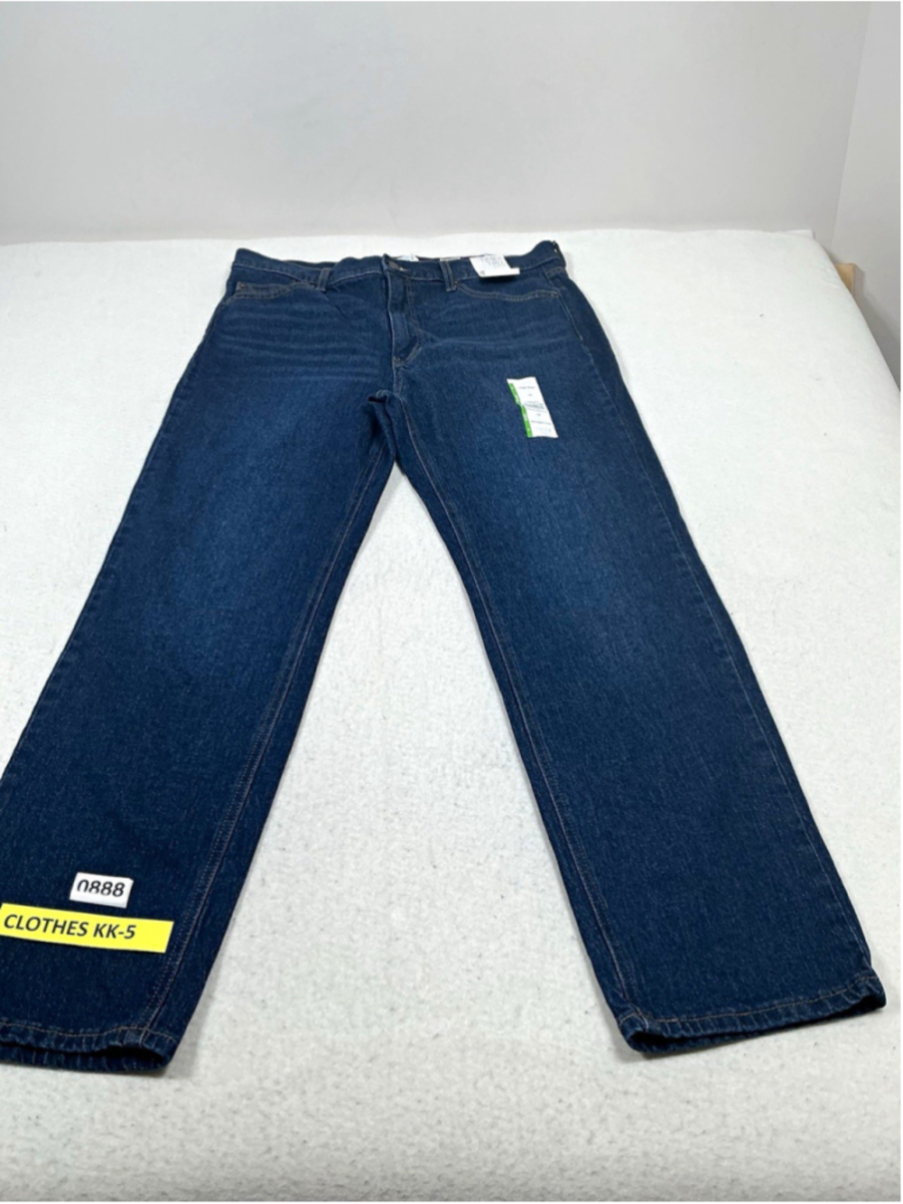 Woman’s Time and Tru High Rise Straight Leg Dark Wash Stretch Jeans Size 14